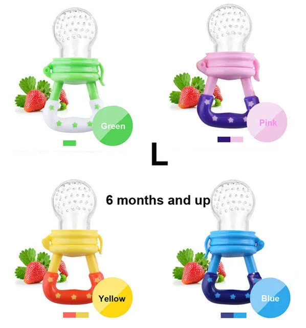 10 Pcs Baby Pacifier Fresh Food Milk Nibbler Feeder Kids Nipple Feeding Safe Baby Supplies Nipple Teat Pacifier Bottles