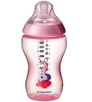 340ML/12OZ TIinted Bottle Pink Tommee Tippee 422698