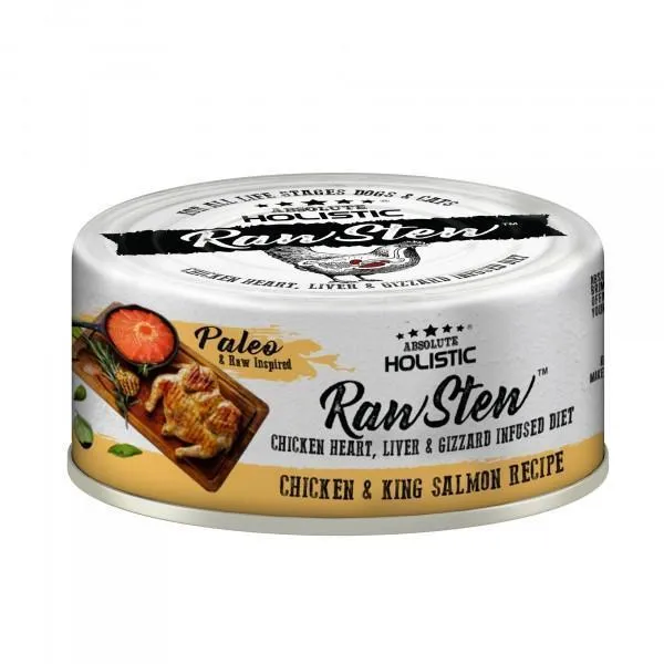 Absolute Holistic RawStew Cat Chicken & King Salmon Wet Food 80g