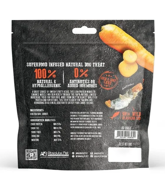 Absolute Holistic Roast In The Bag (Cod & Carrot) Natural Dog Treats