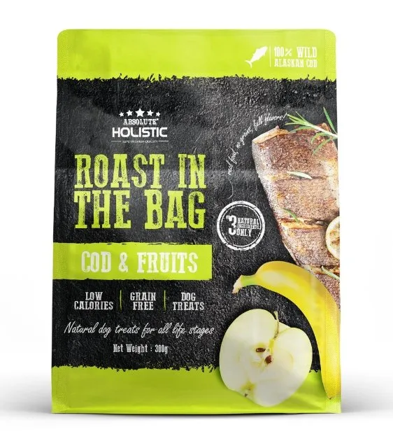 Absolute Holistic Roast In The Bag (Cod & Fruits) Natural Dog Treats