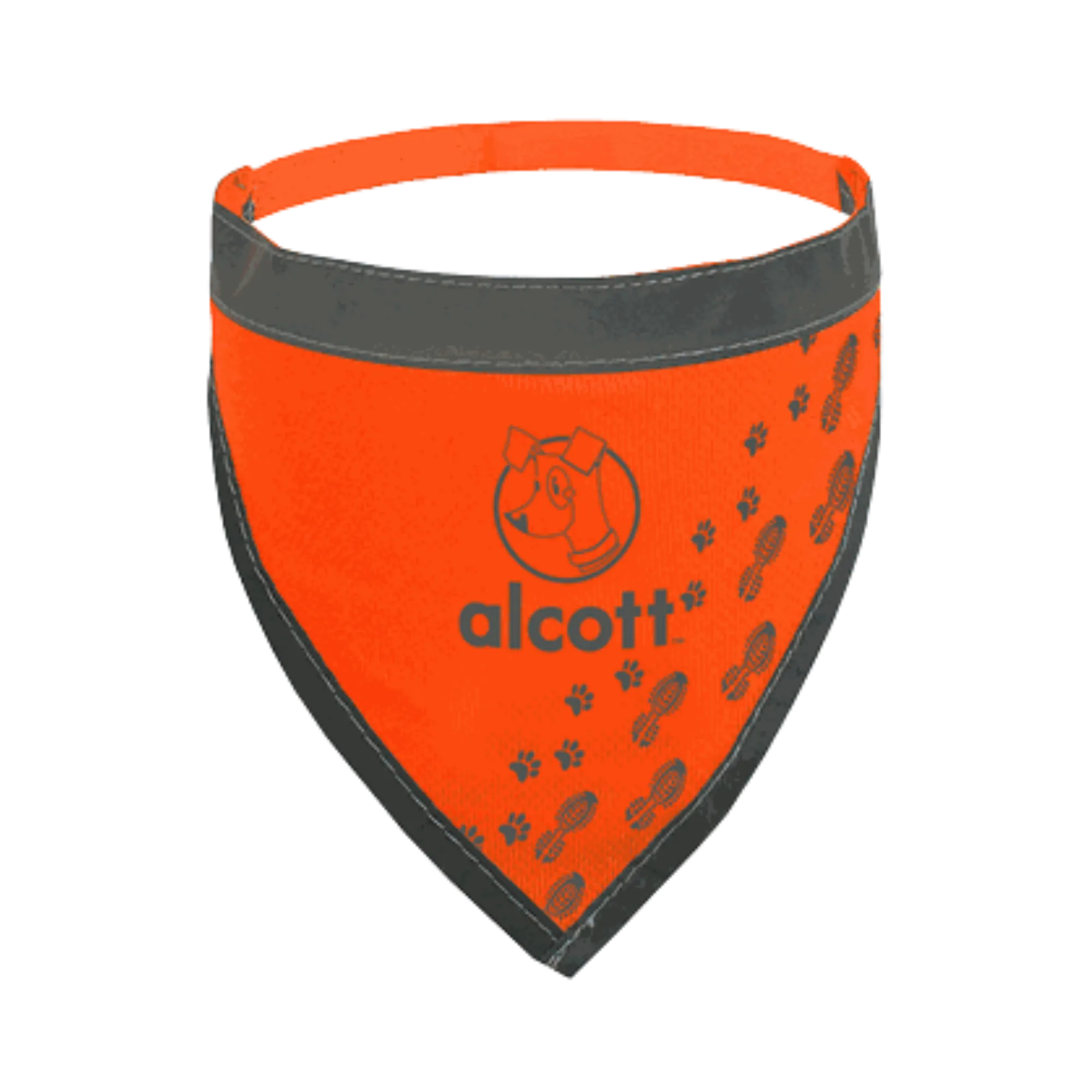 Alcott Visibility Dog Bandana Neon Orange