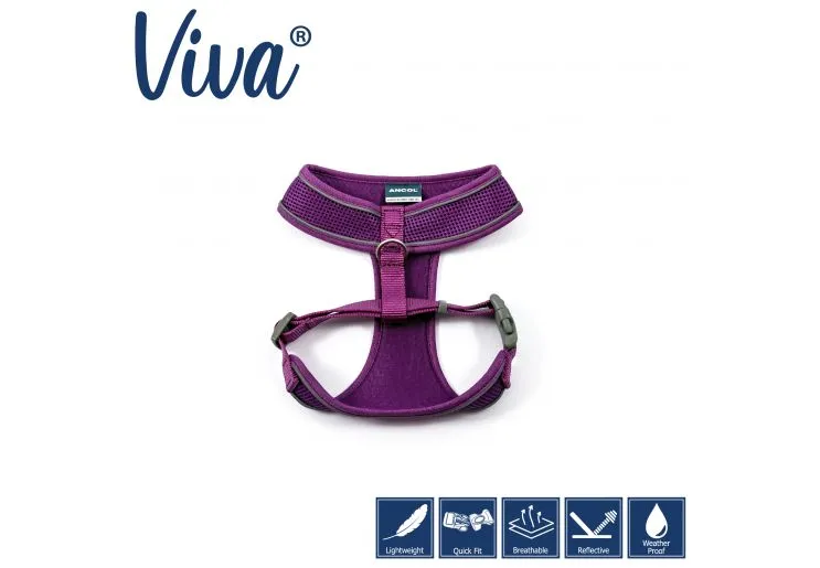 Ancol - Viva Comfort Mesh Harness - Blue - Large (53-74cm)