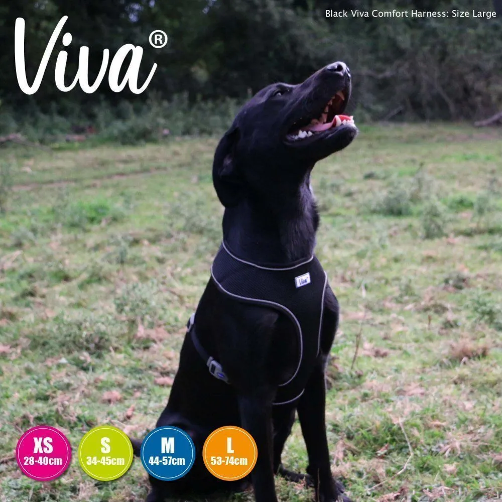 Ancol Viva Medium Black Comfort Mesh Dog Harness