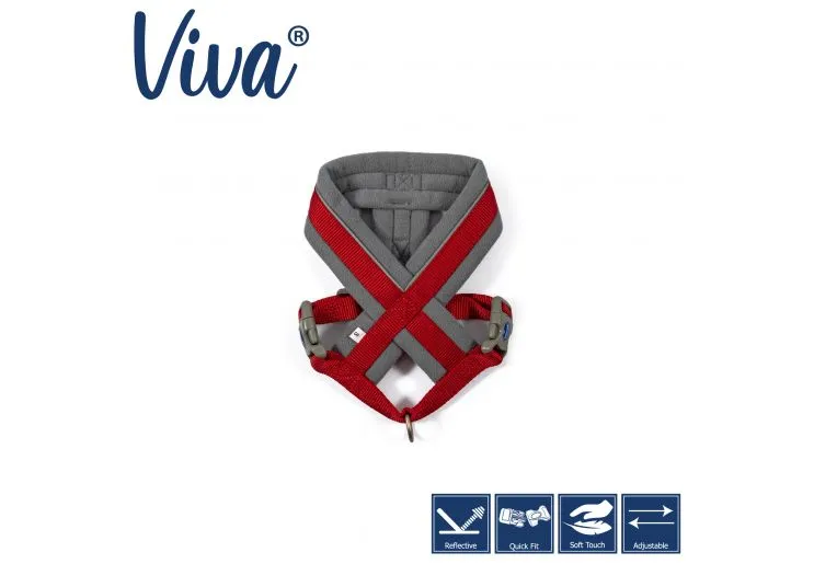 Ancol - Viva Nylon Padded Harness - Black - Small (36-42cm)