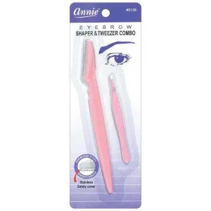 Annie Eyebrow Shaper And Tweezer Comb Asst Color