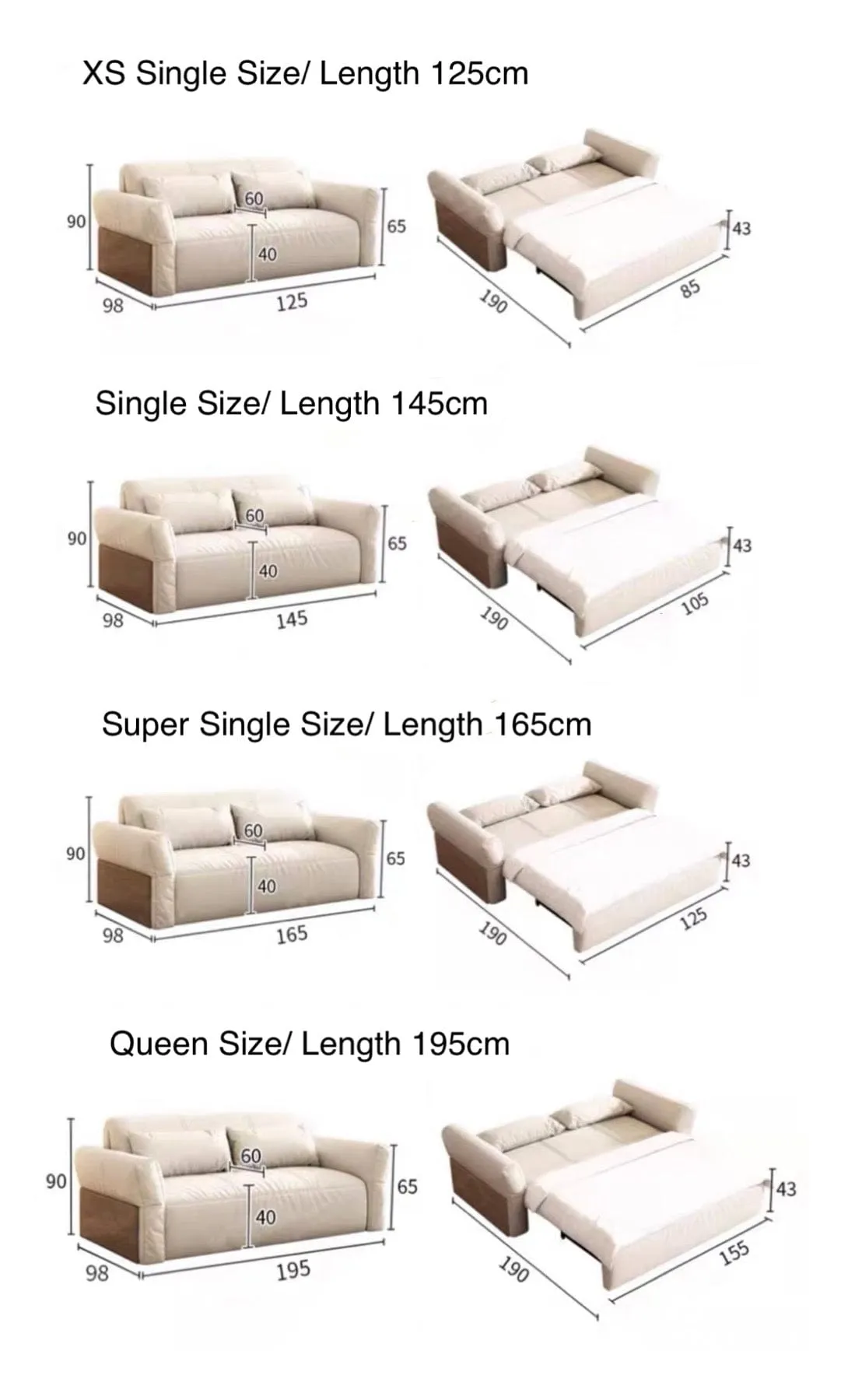 Arina Electric Sofa Bed