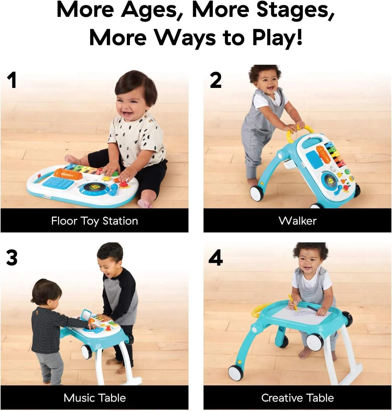 Baby Einstein Musical Mix 'N Roll 4-in-1 Activity Walker