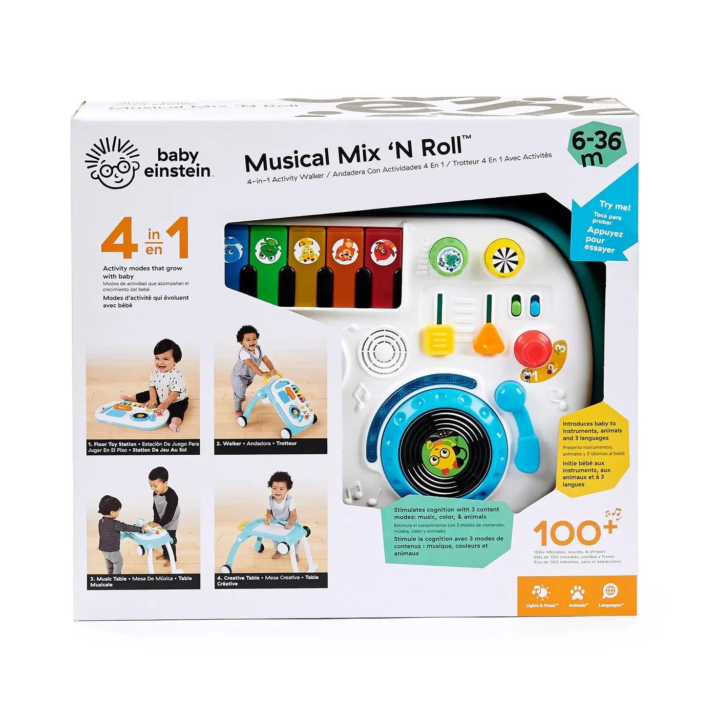 Baby Einstein Musical Mix 'N Roll 4-in-1 Activity Walker