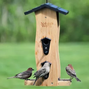 Bamboo Vertical Wave Bird Feeder