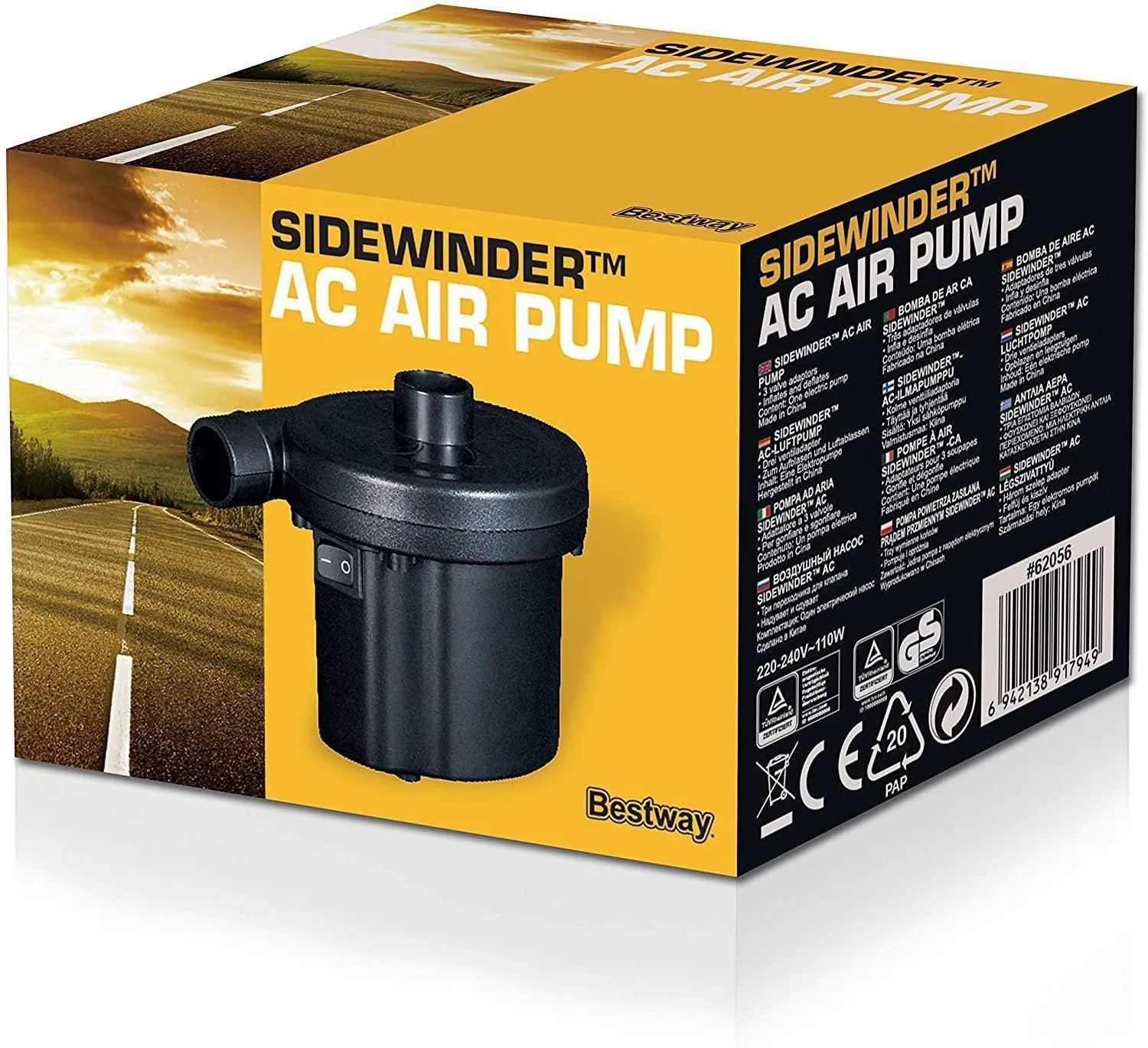 Bestway Sidewinder AC Electric Air Pump, Inflator