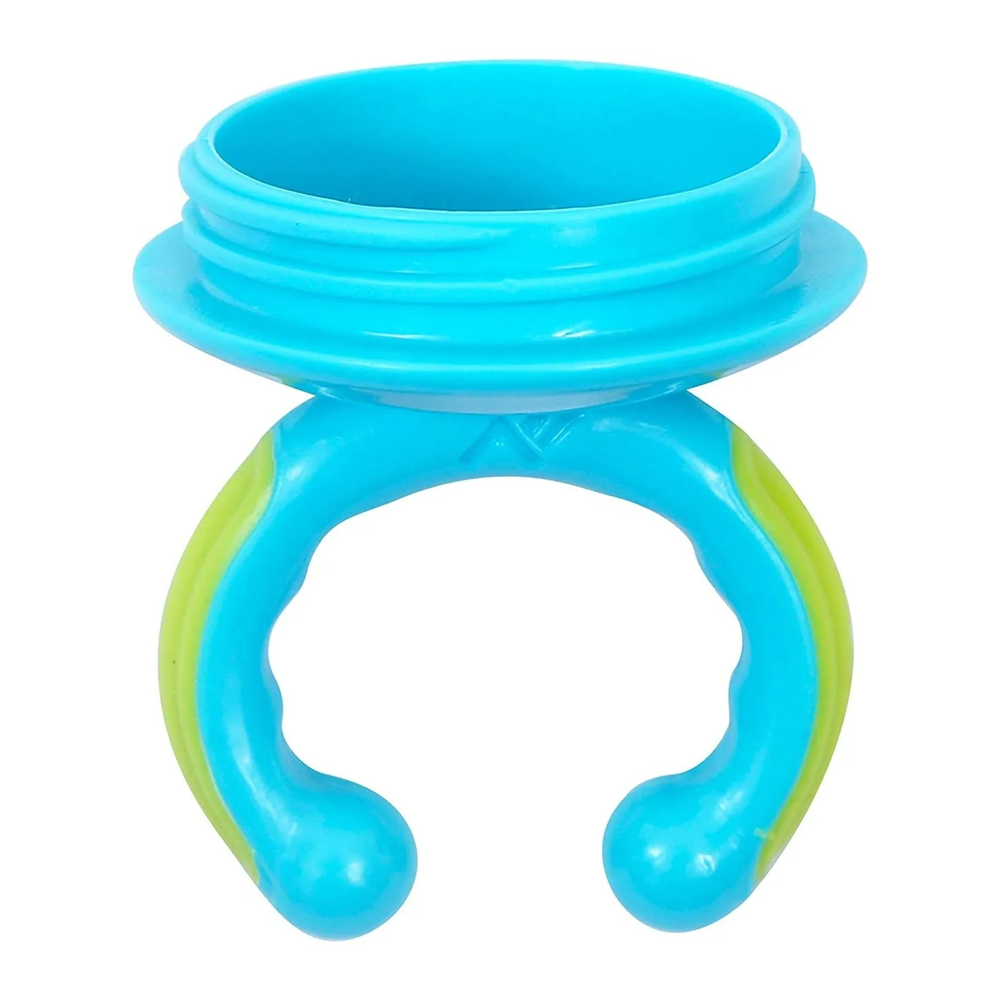 Blue Fruit And Food Nibbler 2 In 1 With Mesh And Silicone Sac