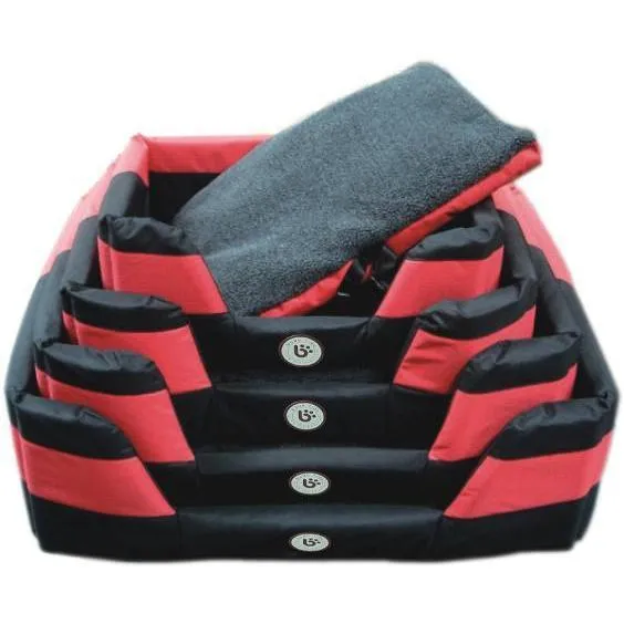 Bono Fido Stay Dry Dog Bed Red Small