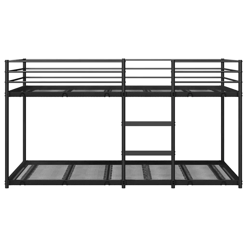 Bunk Bed without Mattress Black 80x200 cm Steel