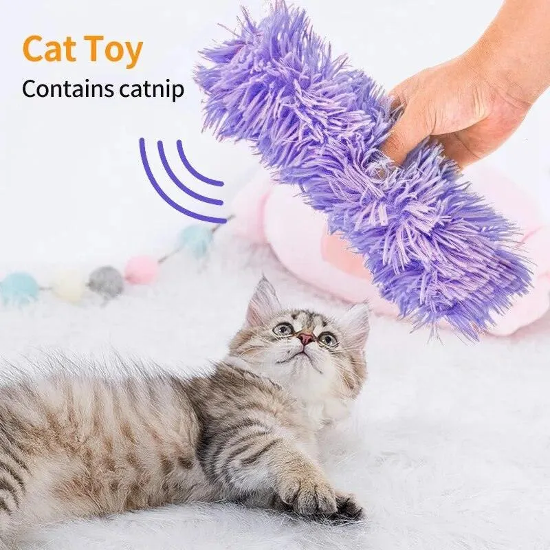 Catnip Plush Chew Toy Bite Strip Pillow