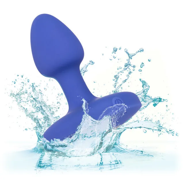 Compact Rechargeable Vibrating Blue Butt Plug by Cheeky Gems