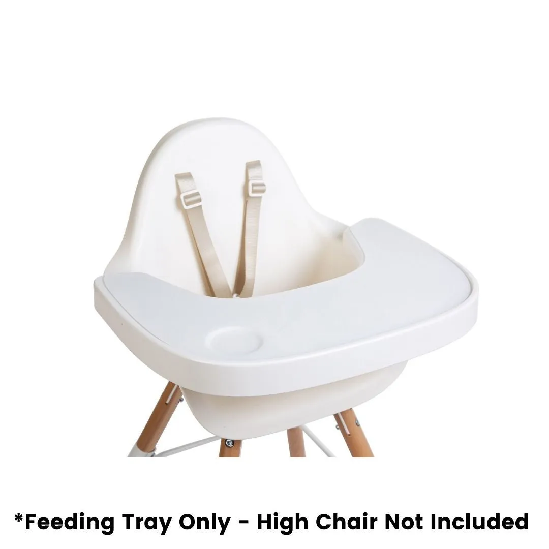 Childhome Evolu Feeding Tray Abs White   Silicone Placement