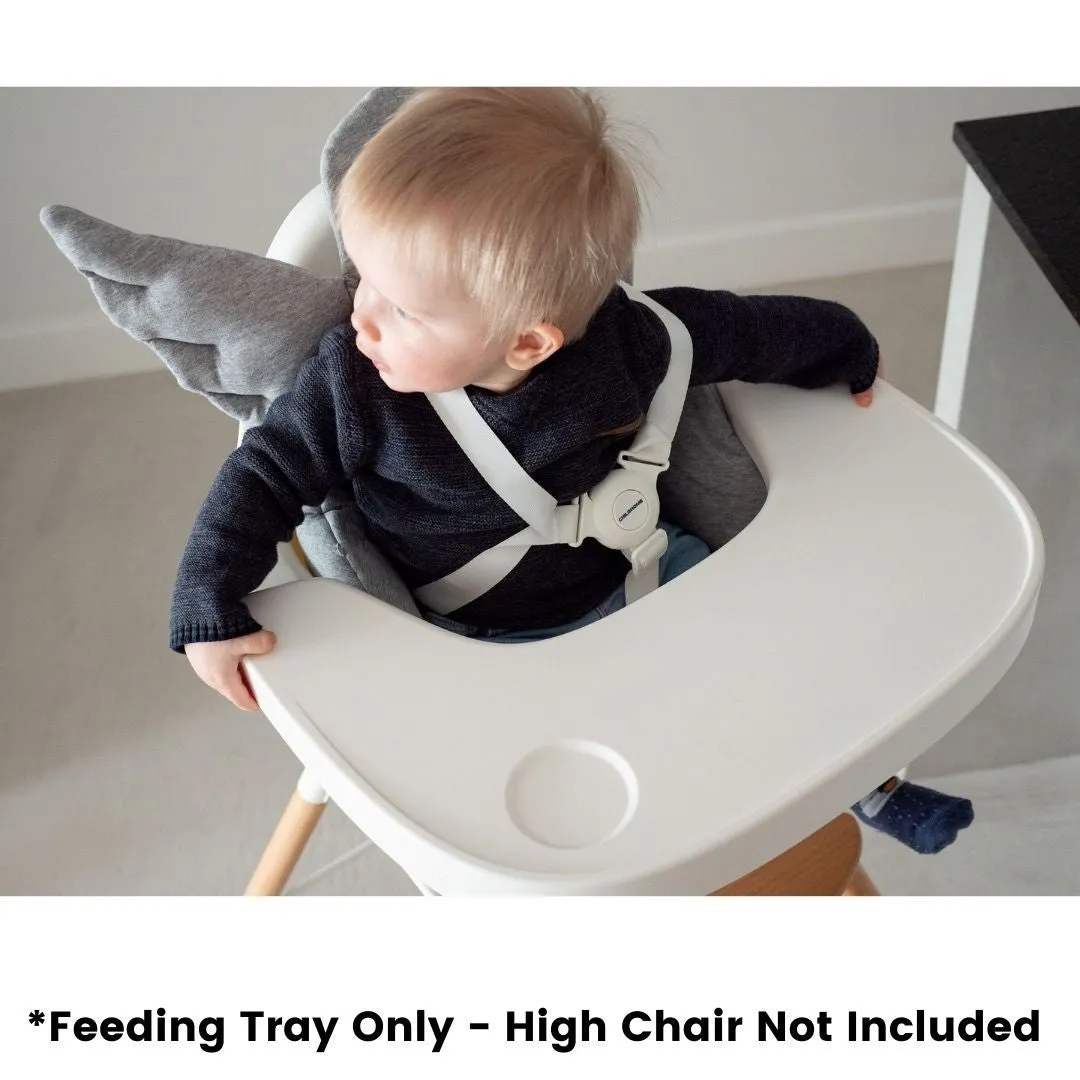 Childhome Evolu Feeding Tray Abs White   Silicone Placement