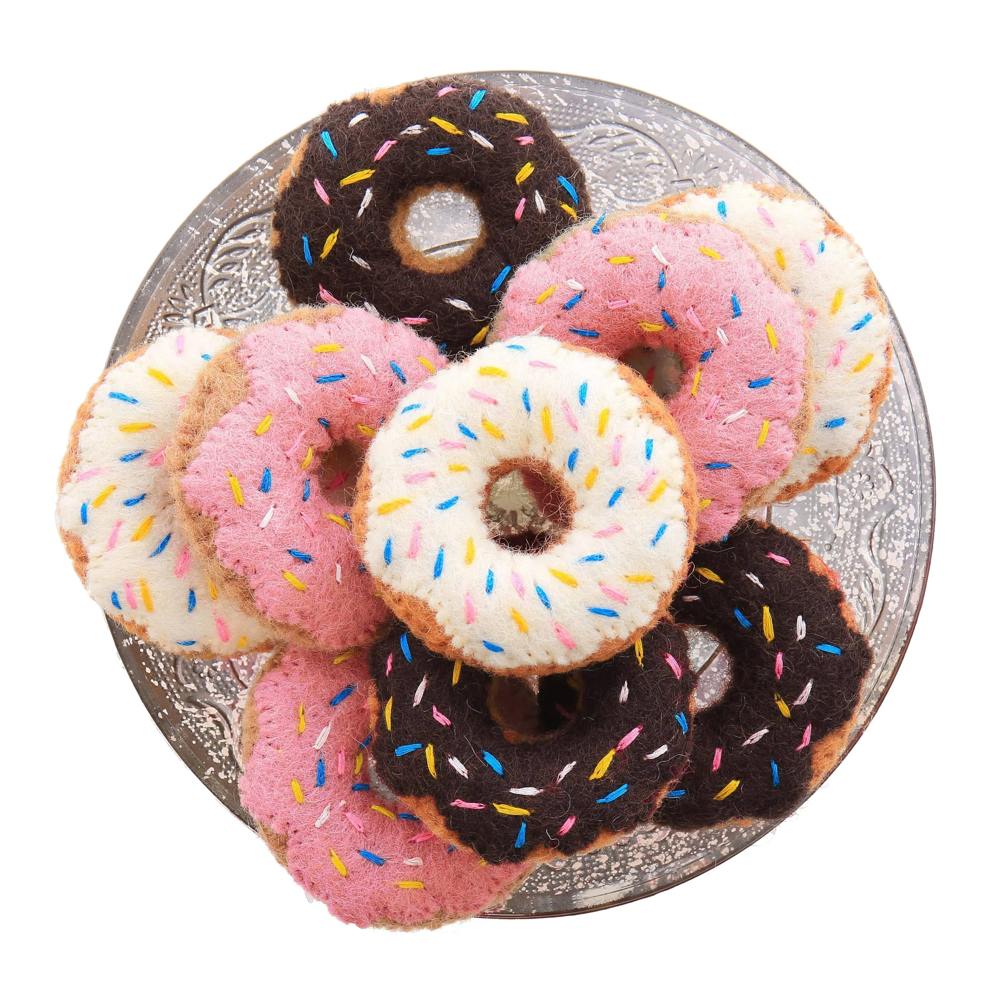 Chocolate Donut Cat Toy: 3.25" diameter