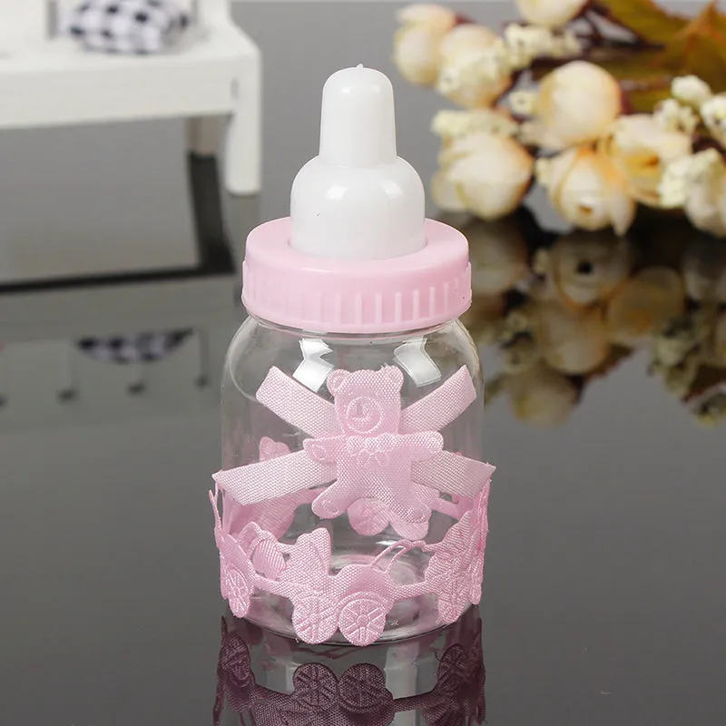 Cute Feeding Bottle Baby Shower Party Favors Box