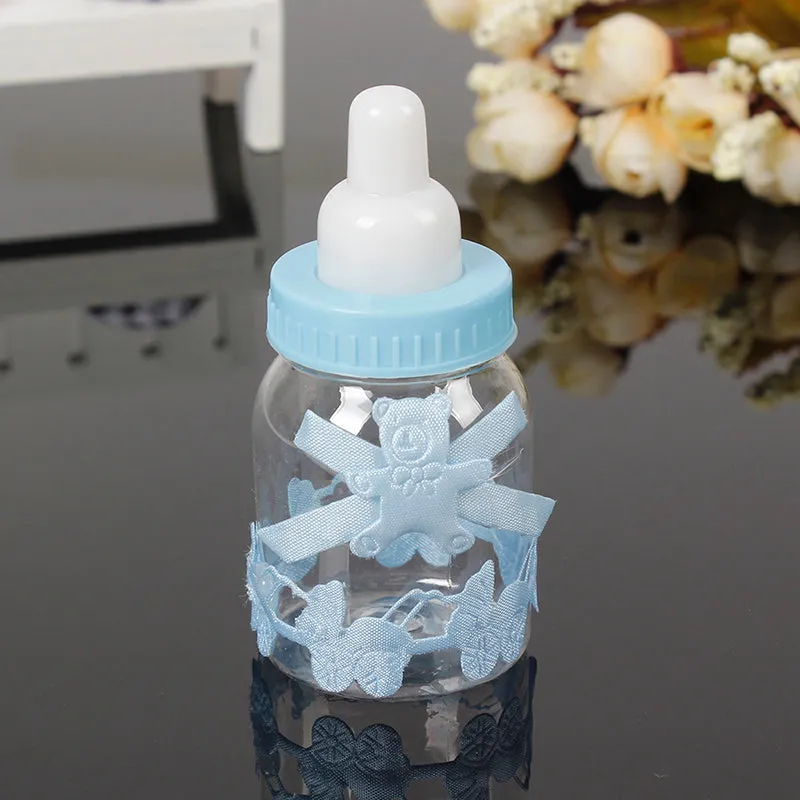 Cute Feeding Bottle Baby Shower Party Favors Box