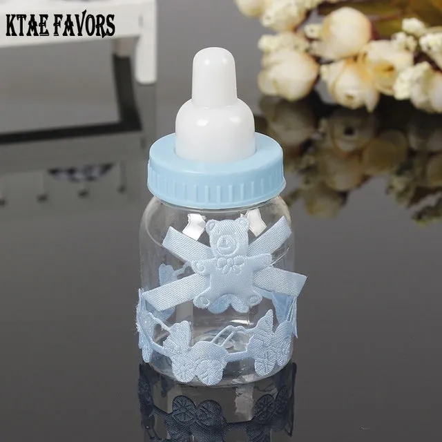 Cute Feeding Bottle Baby Shower Party Favors Box