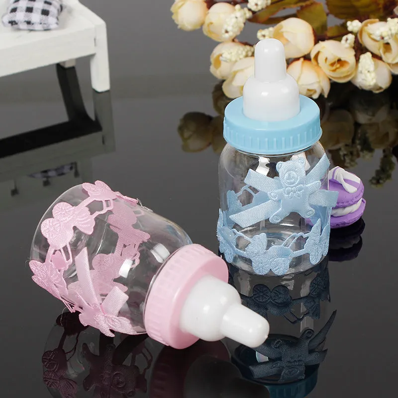 Cute Feeding Bottle Baby Shower Party Favors Box