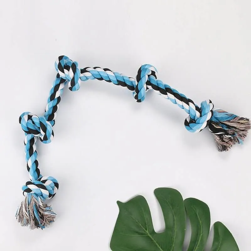 Dog Woven Rope Chew Toy Tug Toys for Medium Large Dogs 2Colors