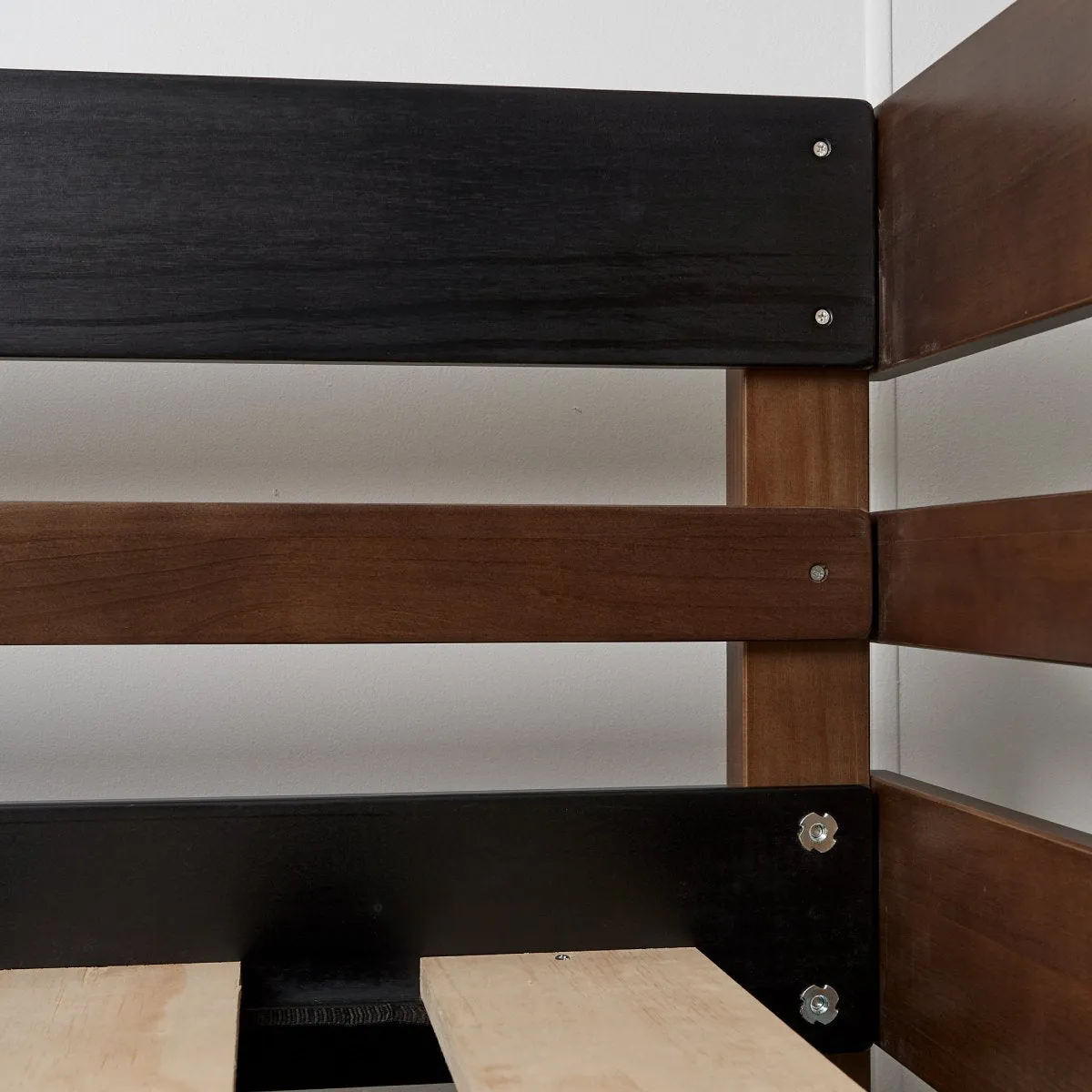 Double Loft Bed Bench-Desk Space Saver