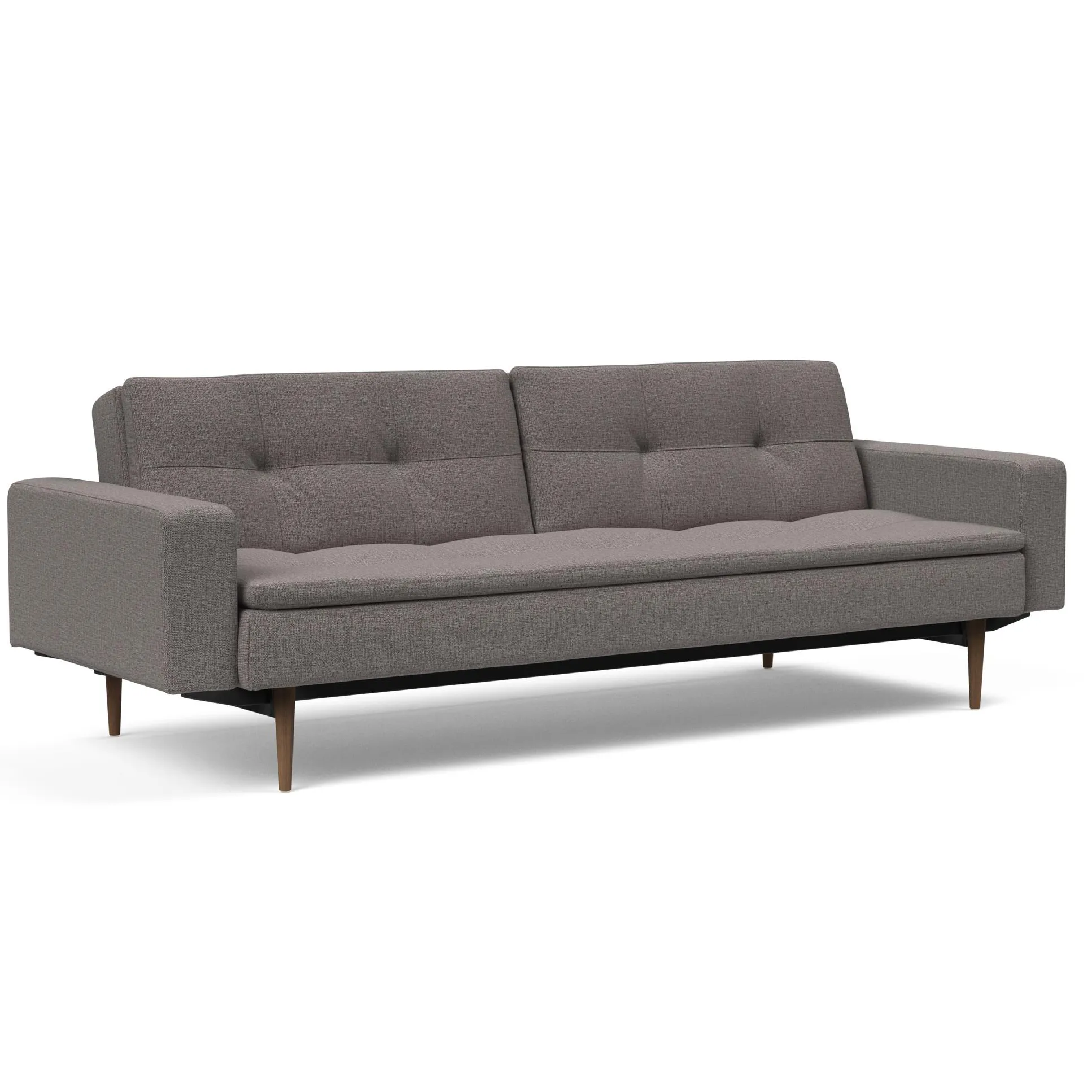 Dublexo Styletto Sofa Bed Dark Wood With Arms