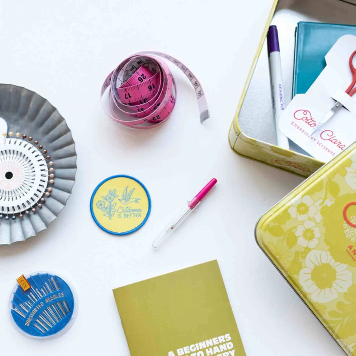 Embroidery Starter Kit Sewing Tin