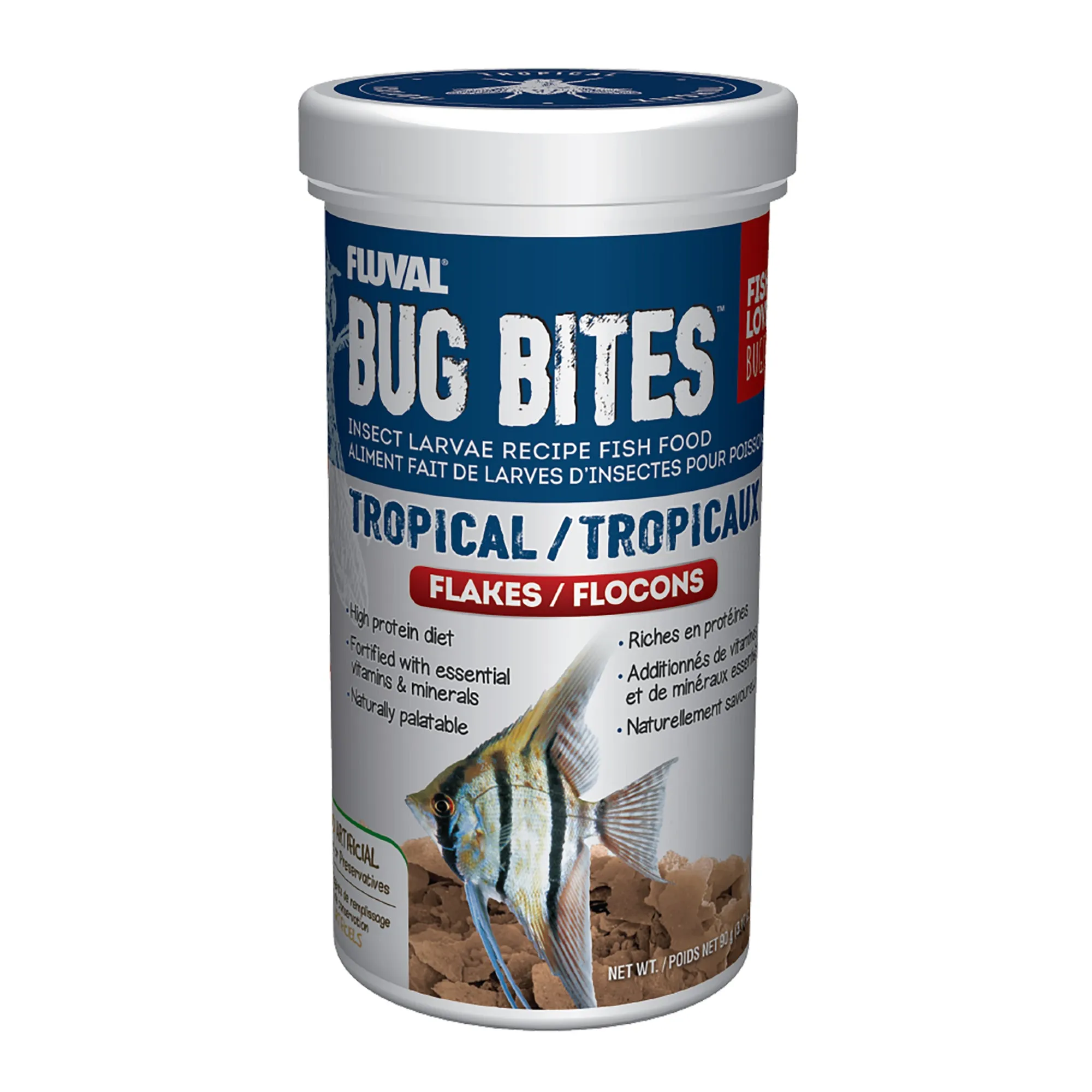 Fluval Bug Bites Tropical Flakes 3.17oz