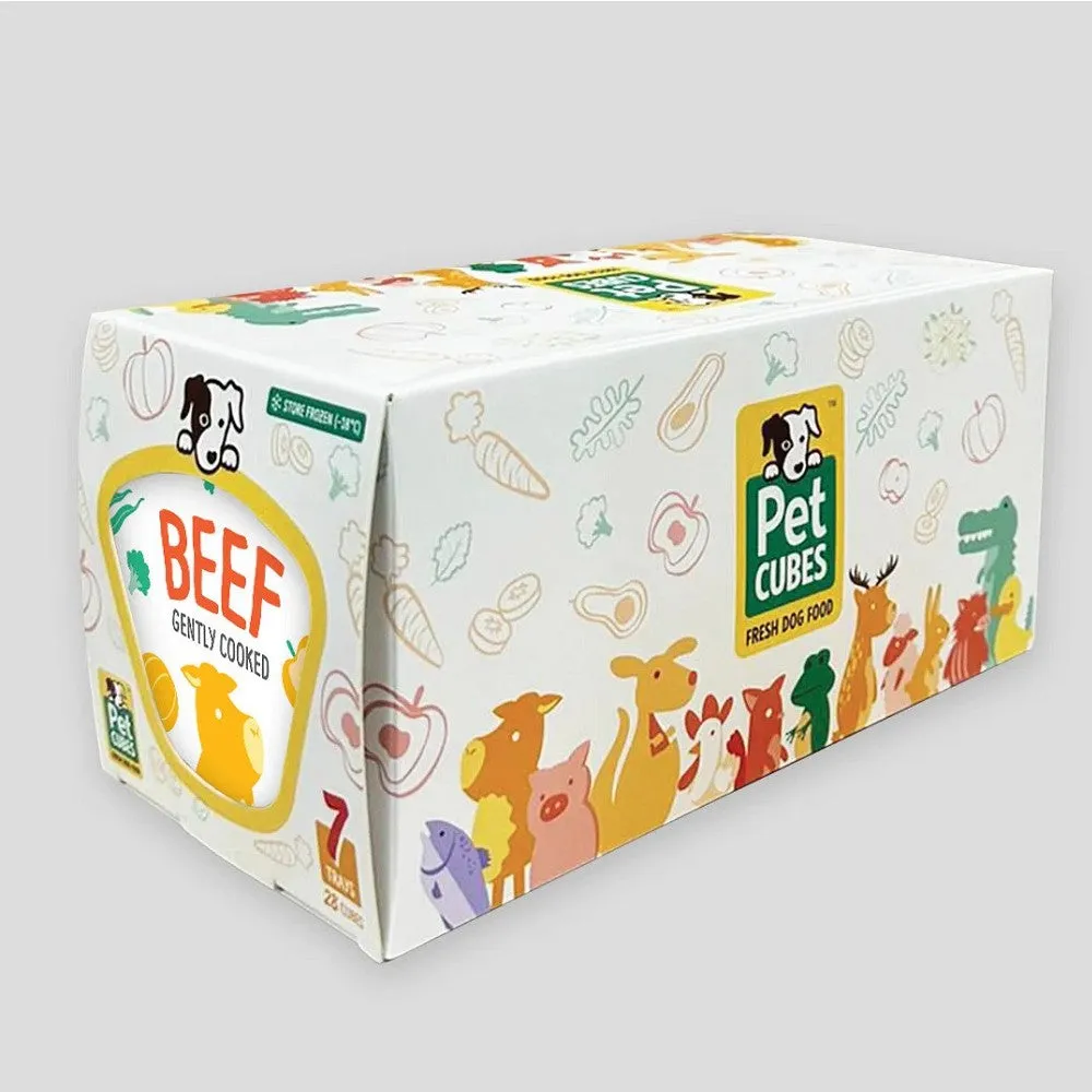 Frozen Fresh Human-Grade Gently Cooked Beef Adult Dog Food