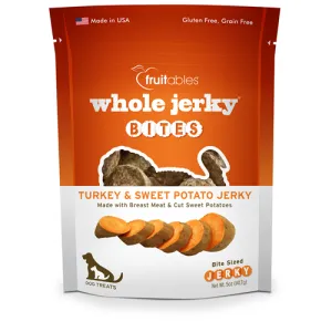 Fruitables Whole Jerky Turkey and Sweet Potato Bites Dog Treats