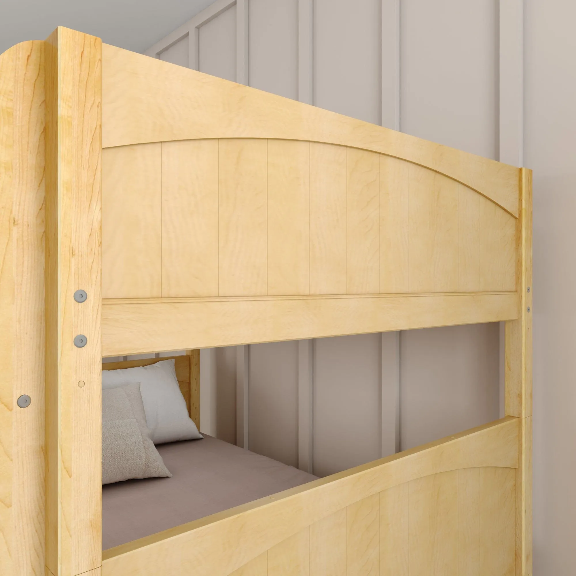 Full Medium Bunk Bed with Slide and Ladder on Front