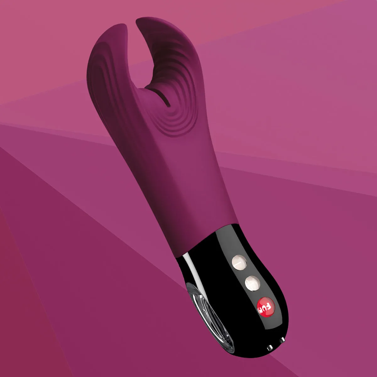 Fun Factory Manta Vibrating Stroker - Garnet Red