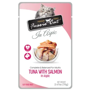 Fussie Cat Tuna with Salmon in Aspic Cat Food