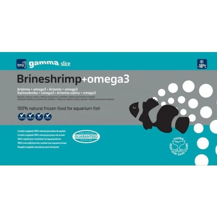 GAMMA Slice Omega Brines Flat Pack 250g: Nutrient-Rich Food for Marine Fish