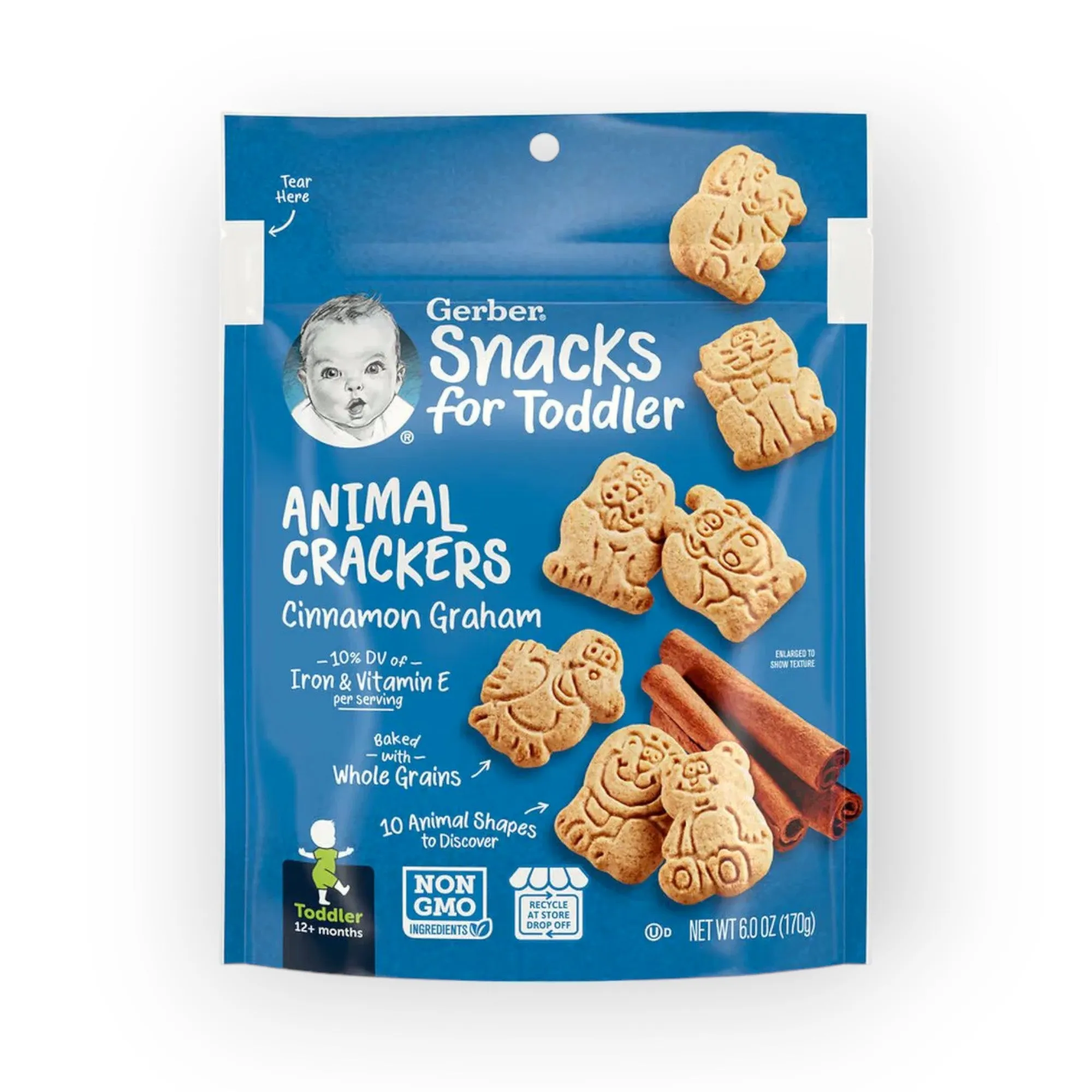 Gerber Animal Crackers Cinnamon Graham - 170g