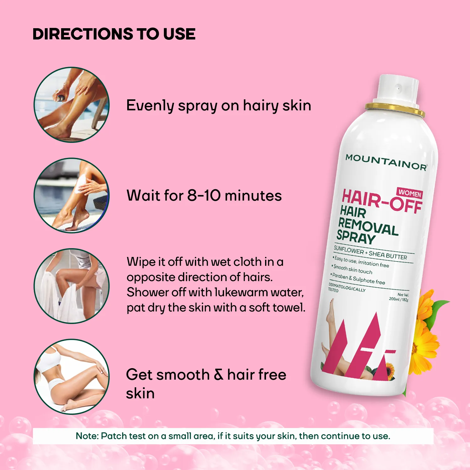 Hair Removal Spray for Women💃🏻✨ | Painless & Fast-Acting Body Hair Solution🌻 - 200ml