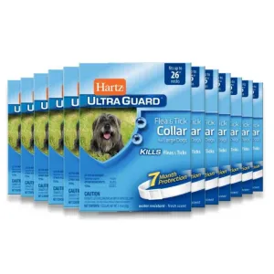 Hartz UltraGuard Flea & Tick Collar for Large Dogs- 12 Pack