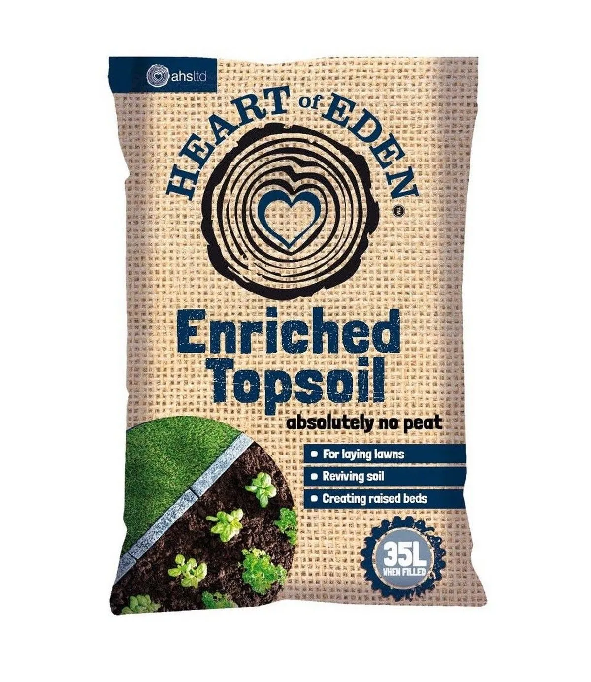 Heart of Eden Enriched Topsoil 35L