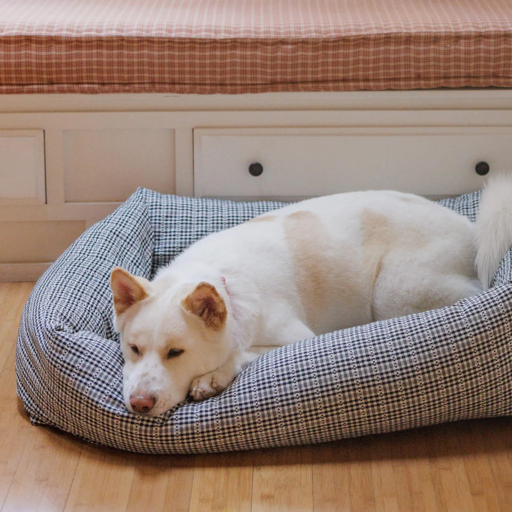 Heather Taylor Home x TFD Soho Black Bolster Dog Bed