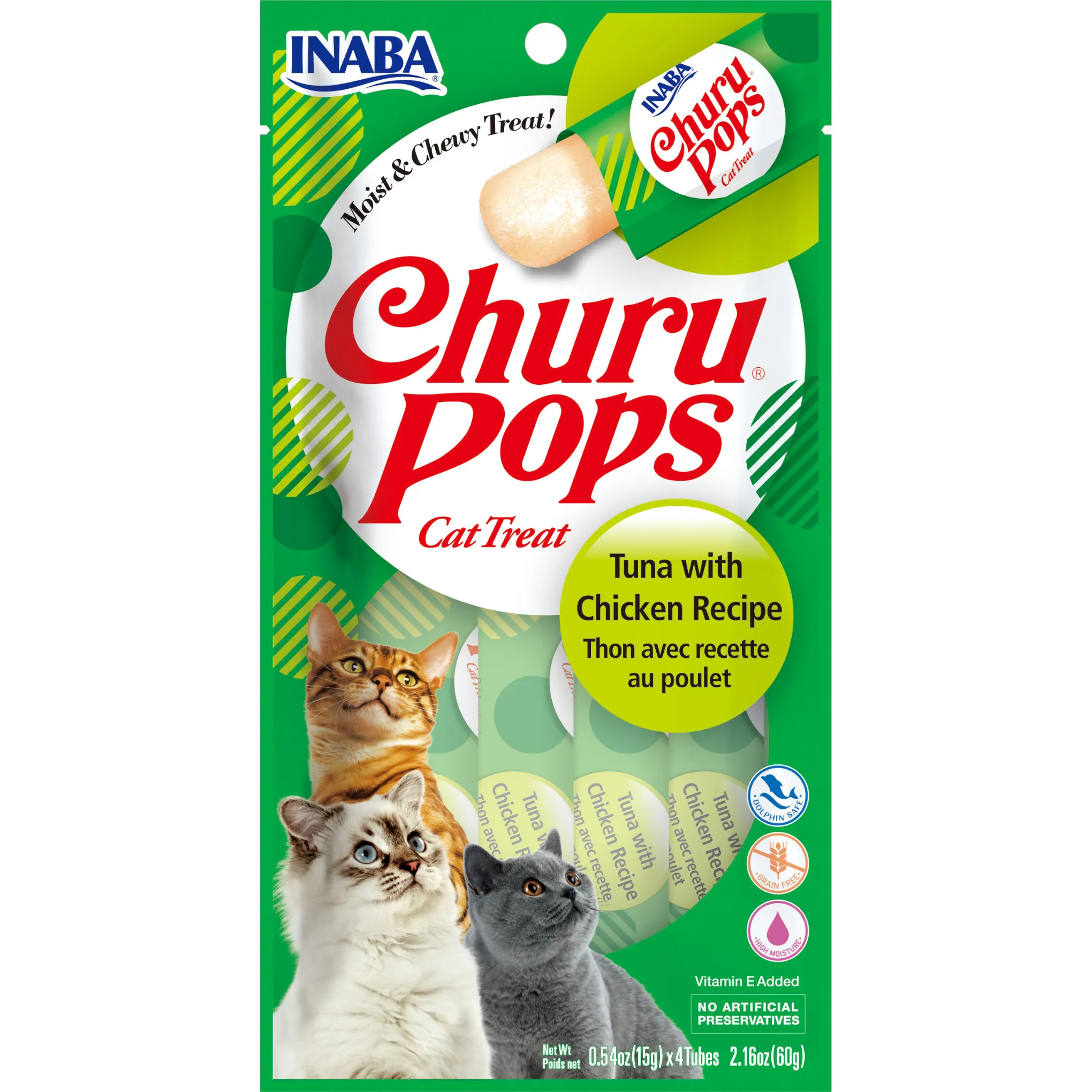 Inaba Cat Treat Churu Pops Tuna With Chicken 60g