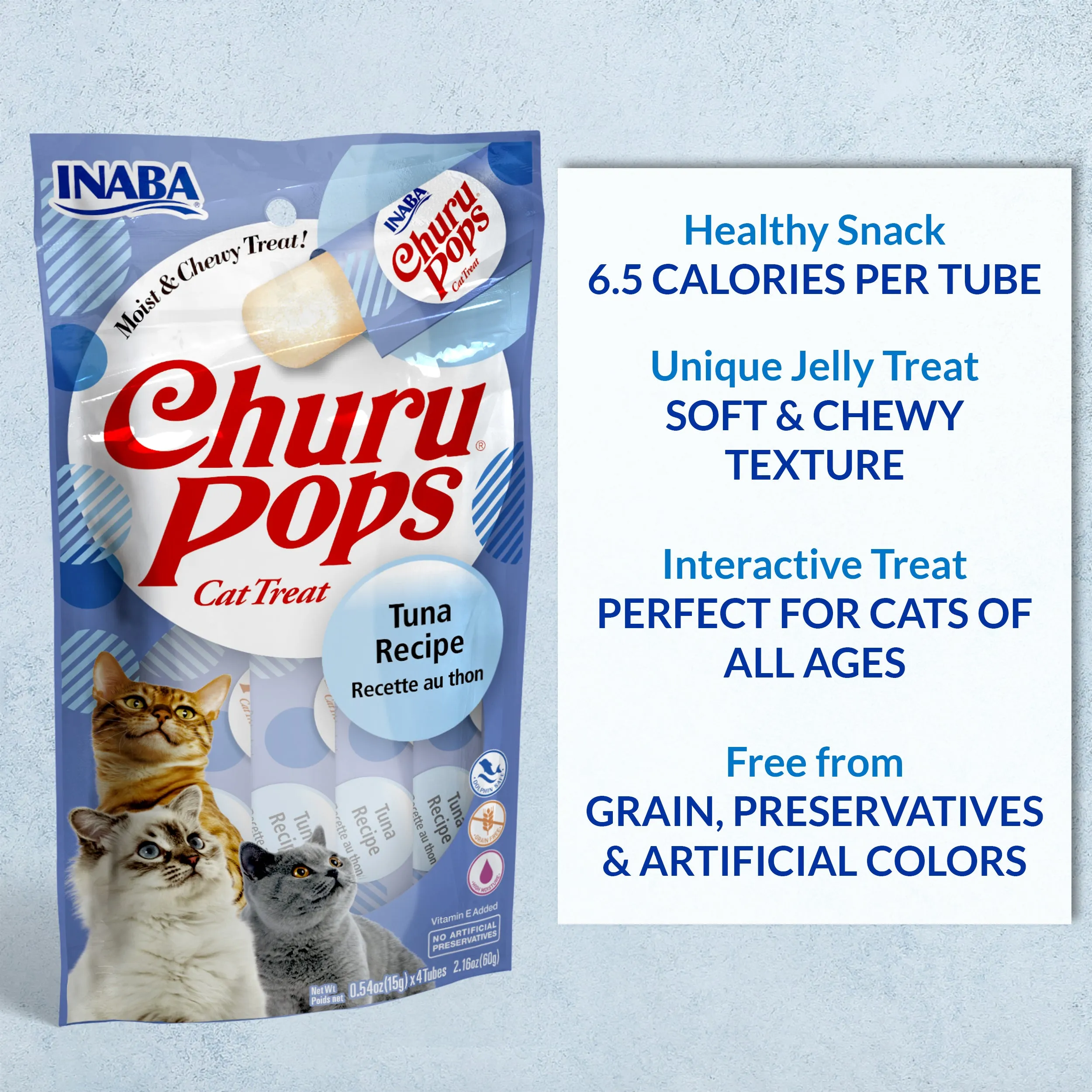 Inaba Cat Treat Churu Pops Tuna With Chicken 60g