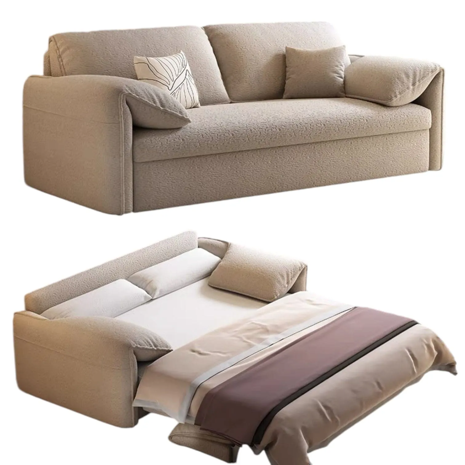 Joan Foldable Sofa Bed with Mattress