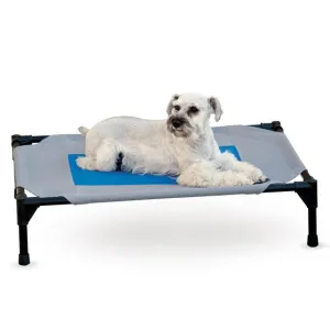 K&H Pet Products Coolin' Elevated Pet Bed Gray/Blue