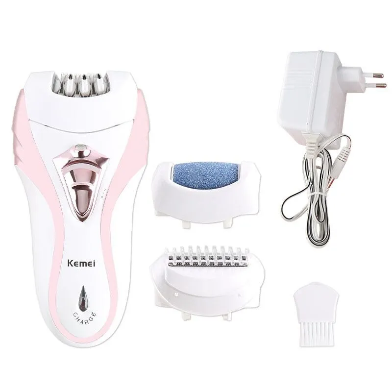 Kemei KM - 3010 3 in 1 Electric Rechargeable Cord and Cordless Epilator Shaver