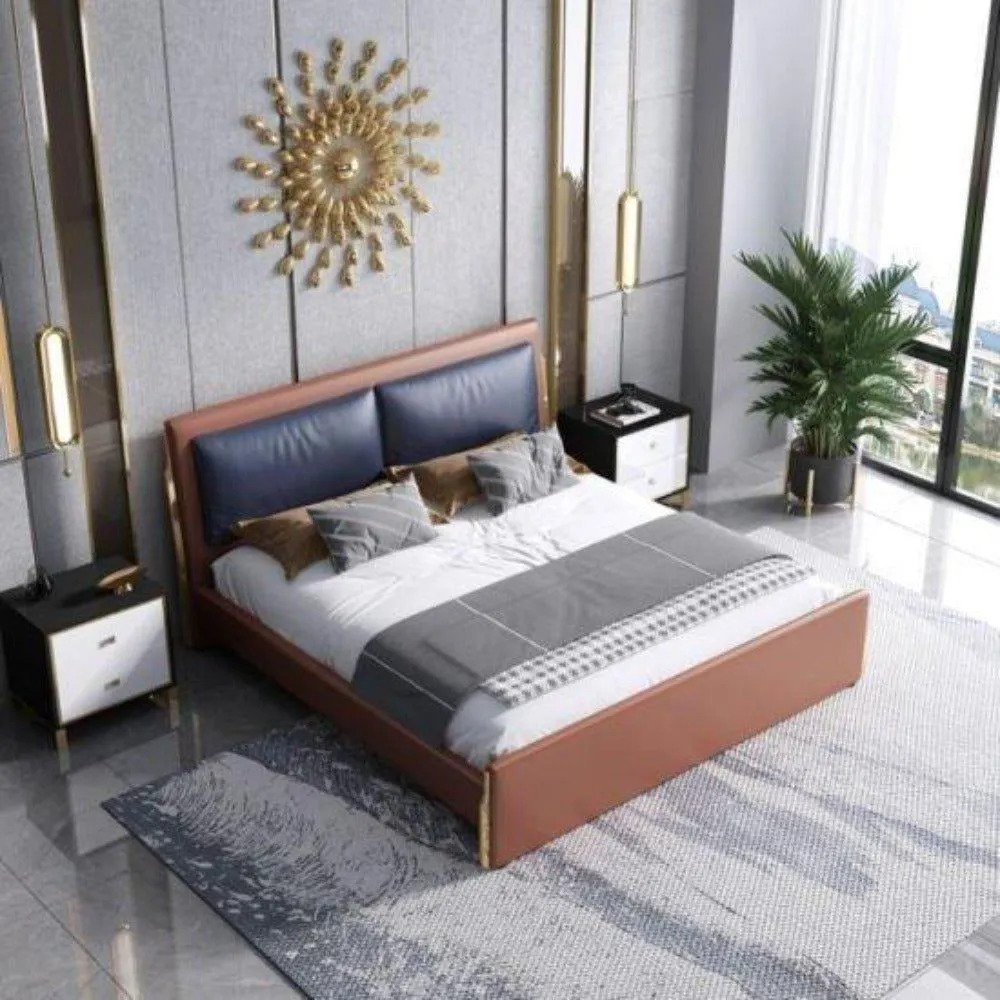 Kiko Upholstered Bed with Storage In Leatherette