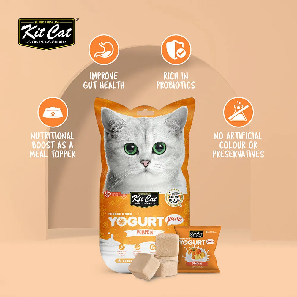 KitCat Cat Freeze-Dried Yogurt Yums Pumpkin 10g (1g x 10)